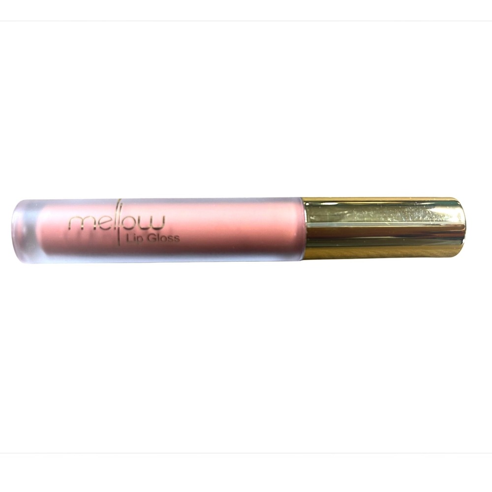 Mellow Cosmetics Stropoz Liquid Lip Gloss Peach Pink‎ Shimmer NWOB 0.13oz